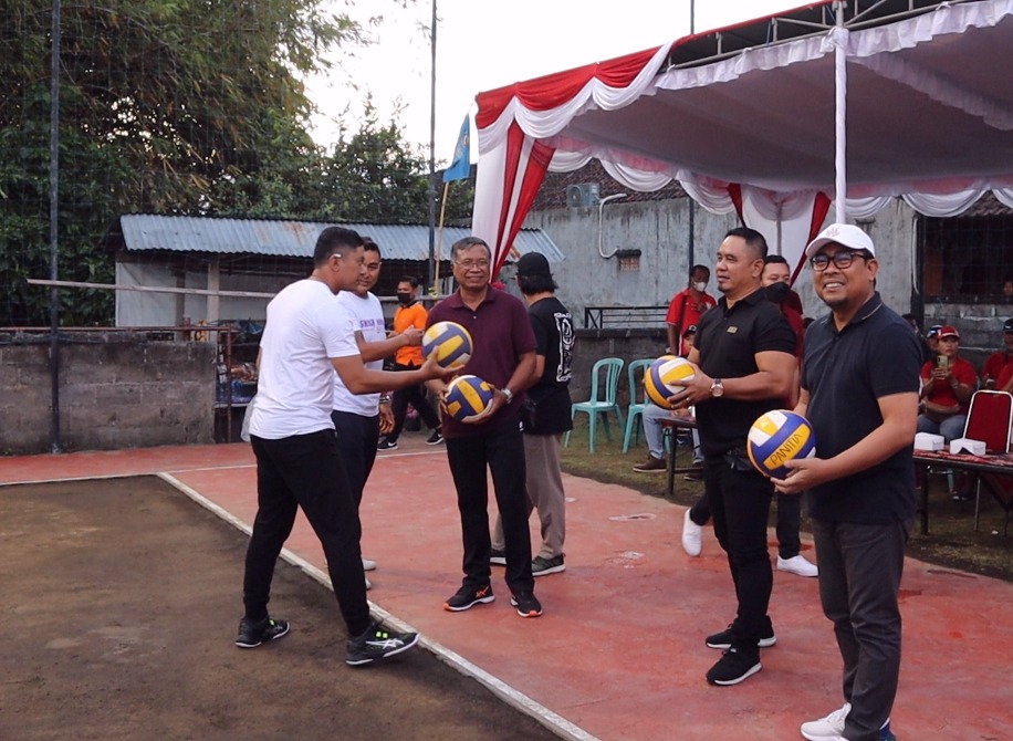 PEMBUKAAN TURNAMEN BOLA VOLLY PERBEKEL CUP Ke IV Tahun 2022